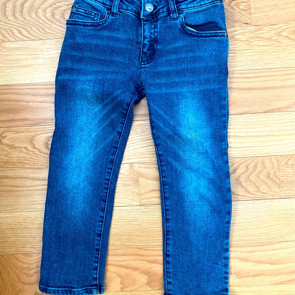 Armani Junior jeans boys 4 new no tags stretchy with adjustable waist